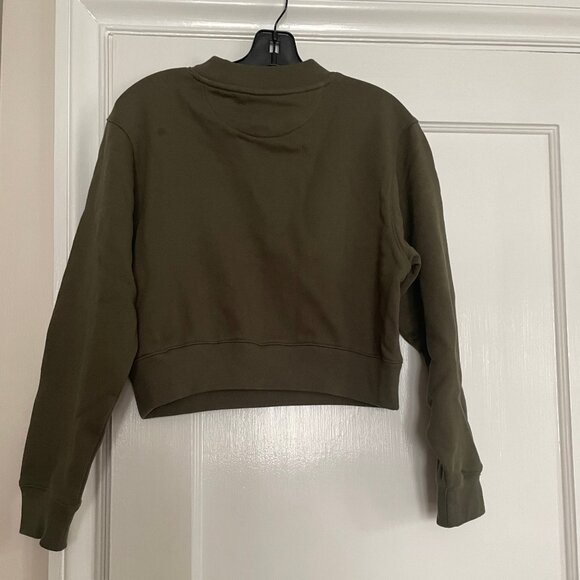 Gap x Cult Gaia Olive Green 'GAIA' Sweatshirt, olive green, XXS, NWT - Picture 7 of 10